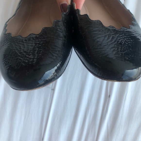 Chloe scalloped ballet flats with strap - Picture 7 of 13